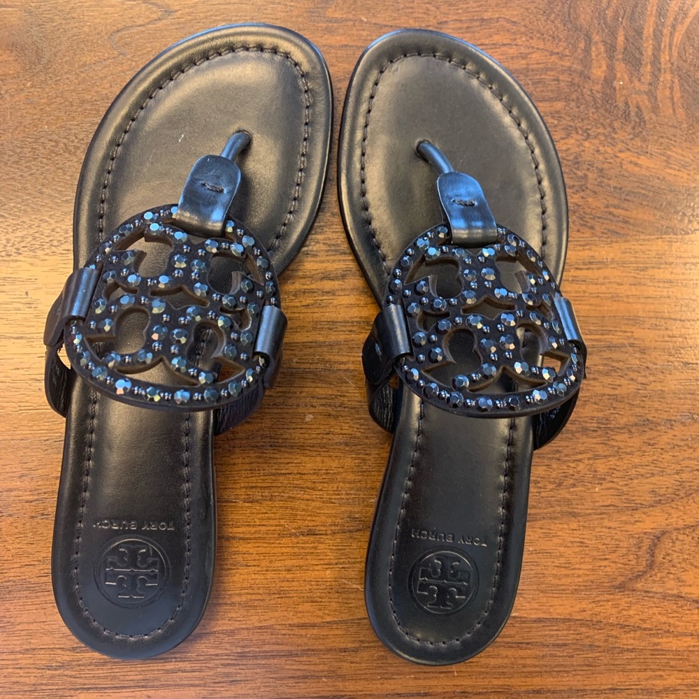 NIB Tory Burch Miller Embellished Sandals